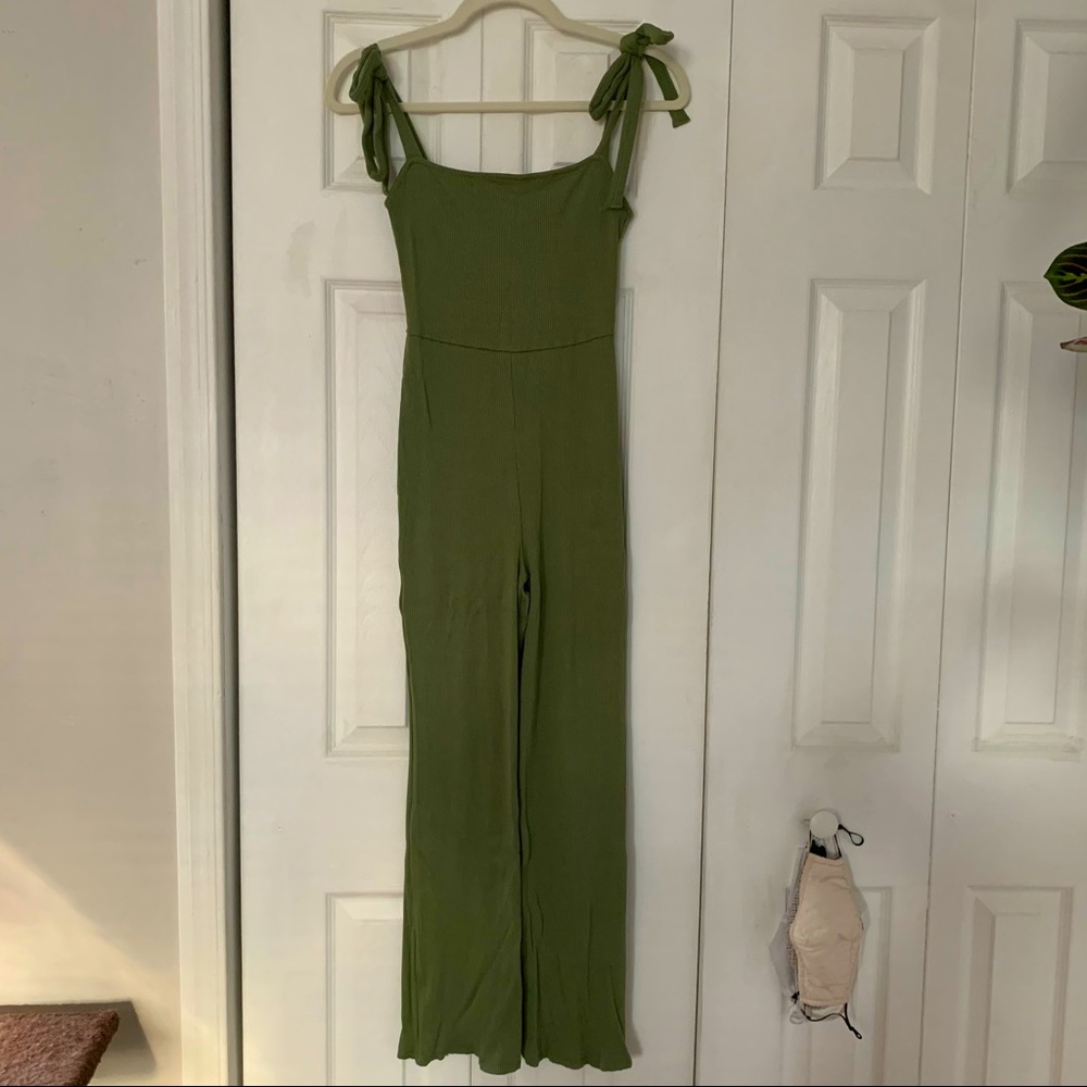 Urban Outfitters Shoulder Tie Jumpsuit